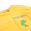 Polera Manga Larga Bebé Niño Amarillo Talla 4 A Pillin