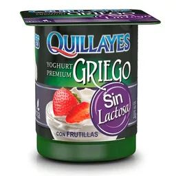 Quillayes Yogurt Griego Sin Lactosa Frutilla