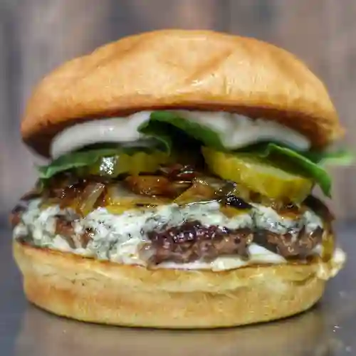 Blue + papas fritas + salsa