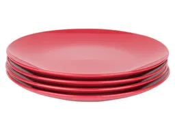 Set Plato Fondo Hawai Rojo Ripley Home