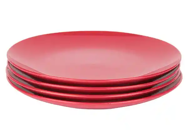 Set Plato Fondo Hawai Rojo Ripley Home