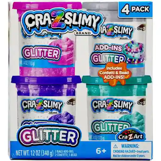 Crazslimy Pack Slime Glitter