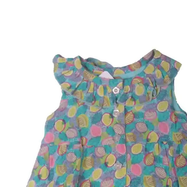 Vestido Bebe Niña Turquesa Pillin 3 a