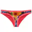 Bikini Calzón Clásico Estampado Naranja Talla XL Samia