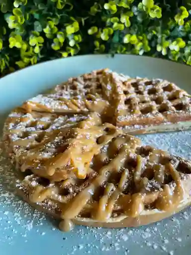 4 Galletas Waffles con Manjar