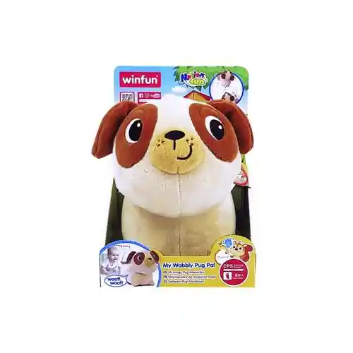 Winfun Peluche Perro Pug my Wobbly Pug Pal Primera Infancia