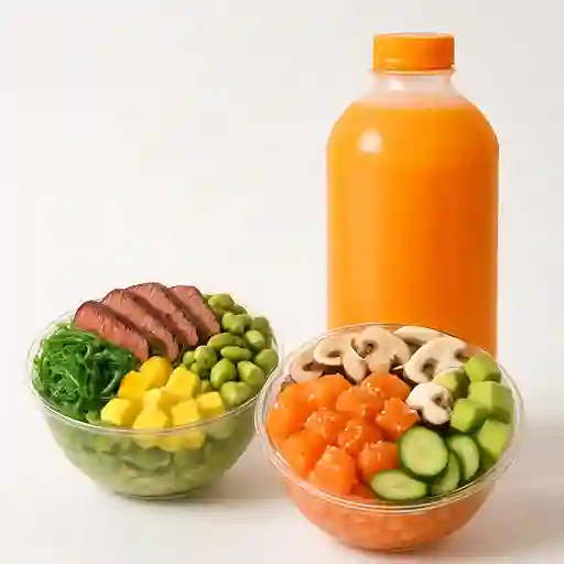 Promo Poke 4 + Jugo de Papaya 1 Lt