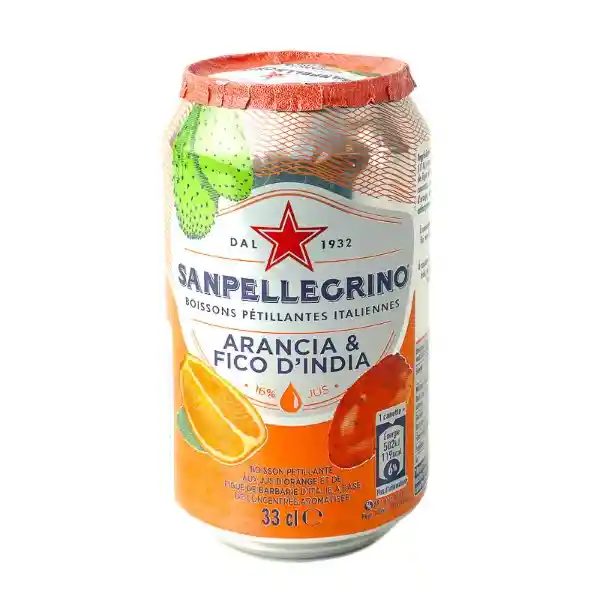 San Pellegrino Agua Saborizada Arancia & Fico D'India