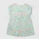 Vestido Flores Calipso De Niña Claro Talla 3/6 Meses