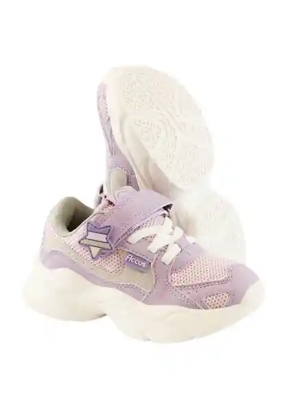 Zapatillas Sport Velcro Andante Niña Lila 24 858 Ficcus