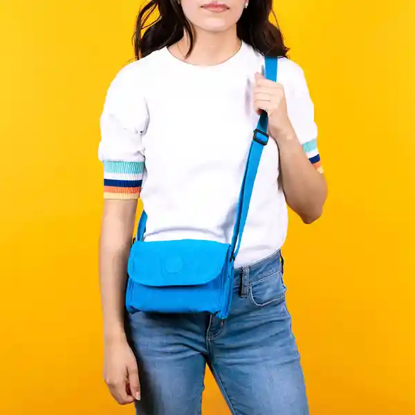 Billetera Crossbody Fruity Fairy Pure Colored Azul Miniso