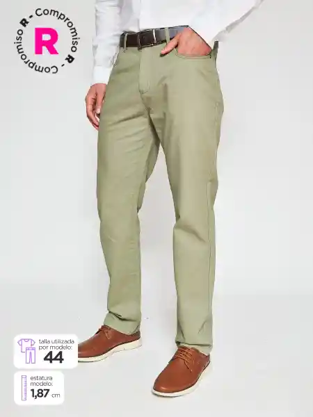 Kenneth Stevens Pantalón 5P Verde Claro 46 SS25