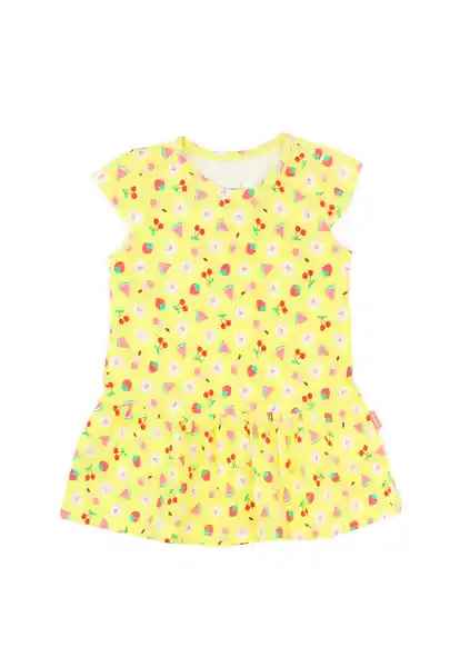 Vestido Estampado Day to Day Bebé Niña Amarillo 3/6 720