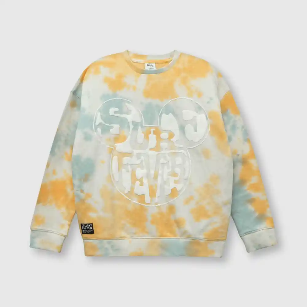 Polerón Mickey De Niño Azul Talla 10 Años