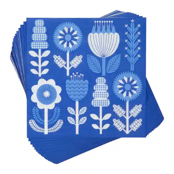 Set de Servilletas de Papel Azul