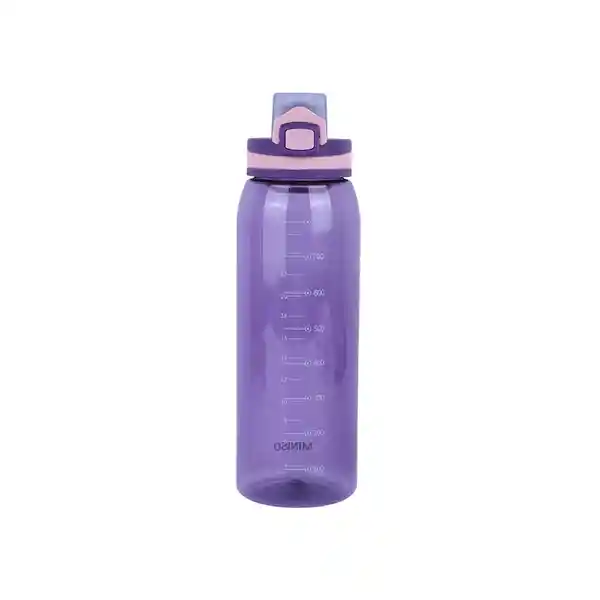 Botella de Plástico Para Deportes Con Asa Miniso