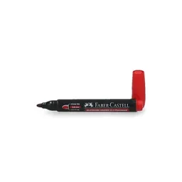 Faber Castell Marcador Permanente Punta Redonda Rojo