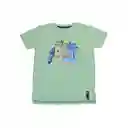 Polera Niño Verde Pillin 3 a