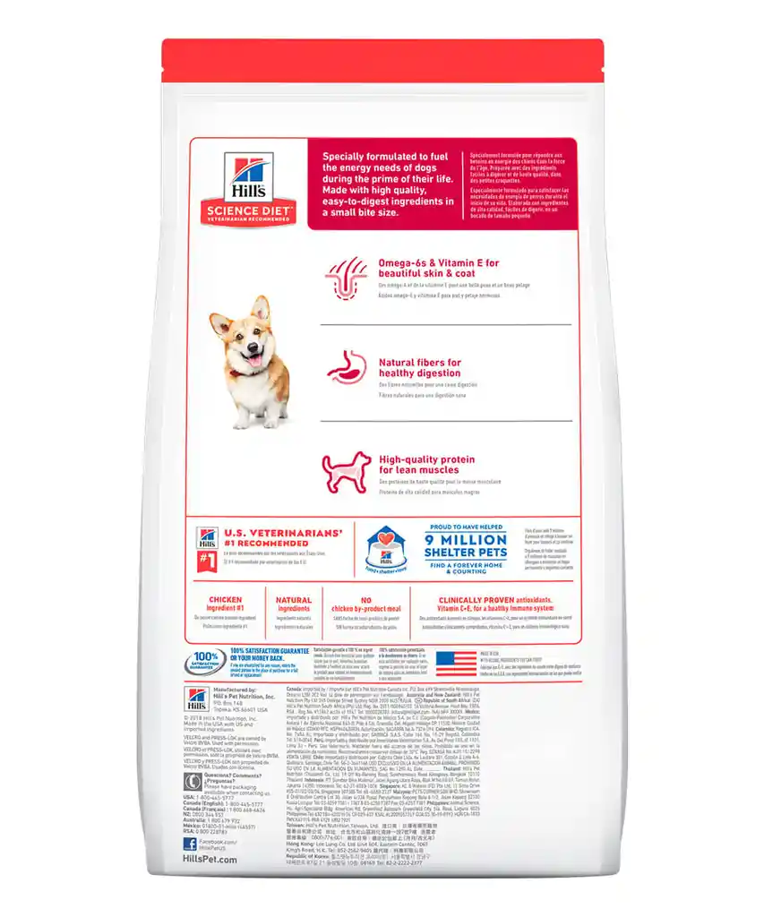 Raza Hill´S Alimentos Para Perro Adulto Pequeña 6.8 Kg