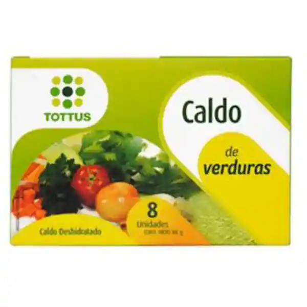 Tottus Caldo De Verdurasx 8 Unidades