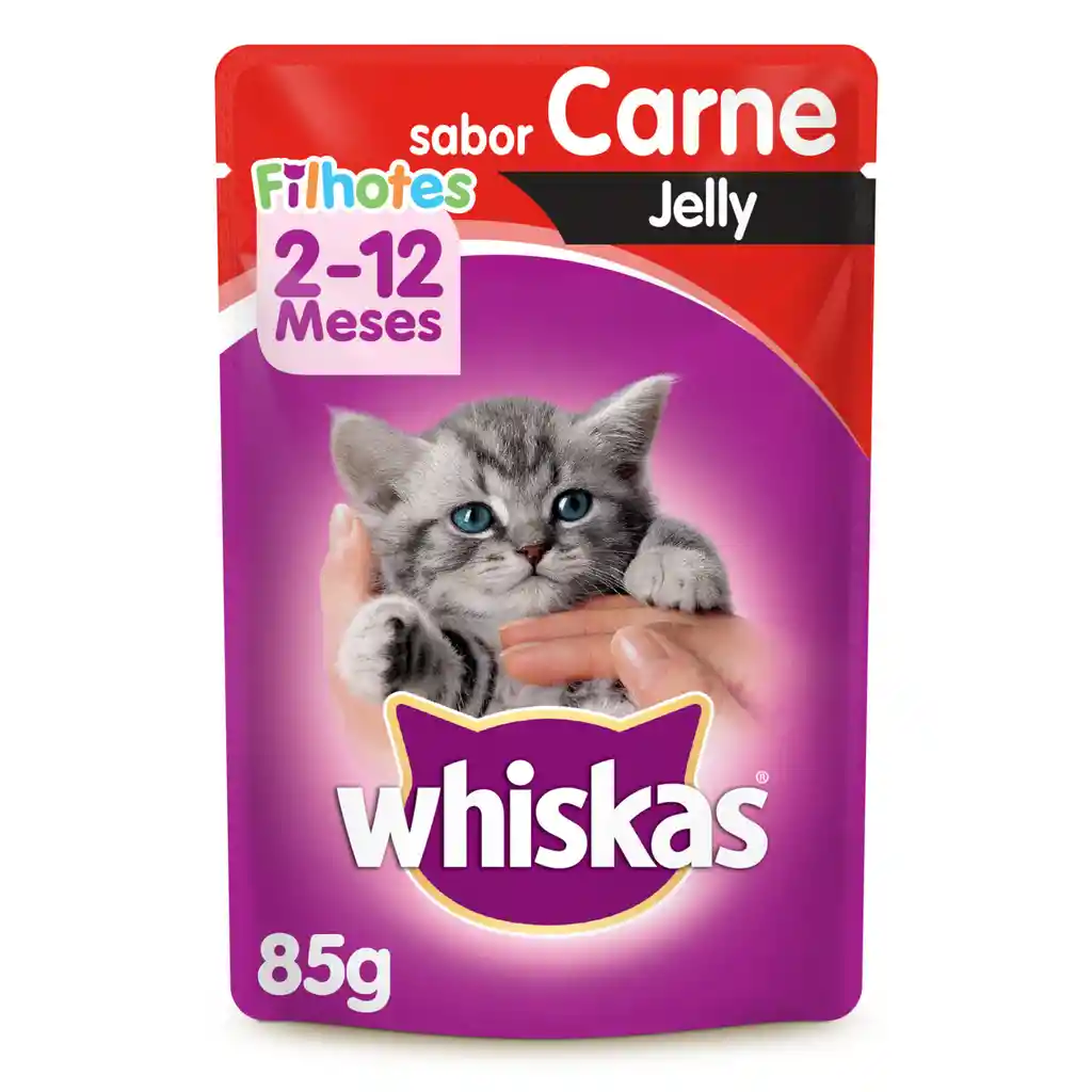 Whiskas Alimento Gatito Jelly Carne Sobre