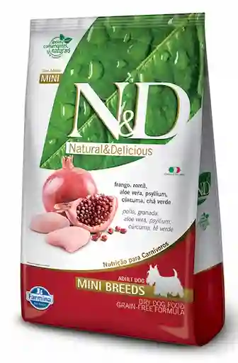 N&D Alimento para Perros Adultos Mini Seco Pollo y Granada