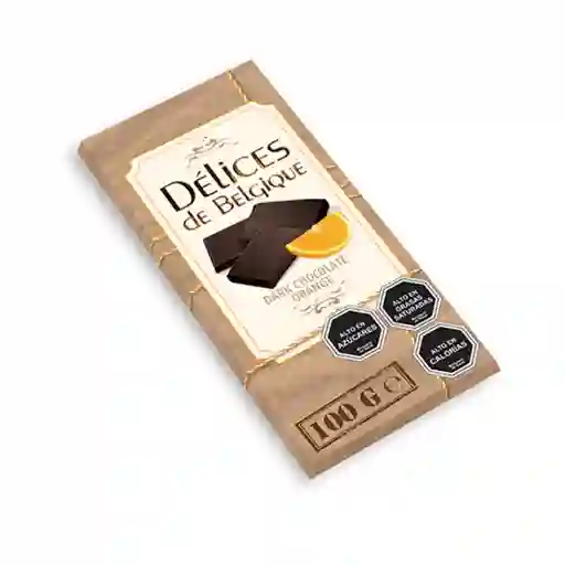 Delices de Belgique Tableta Chocolate Dark Naranja Belgian