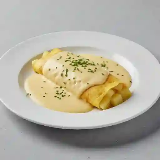 Arepa rellena con queso