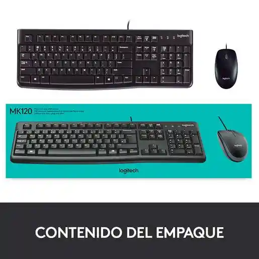 Logitech Teclado Con Mouse Negro MK120 920-004428