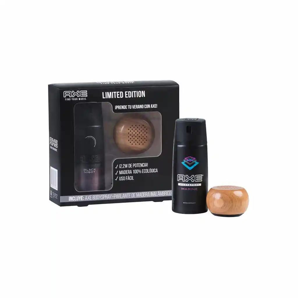Axe Estuche Desodorante Incluye Body Spray + Parlante