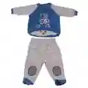 Conjunto Plush Bebe Niño Gris claro Pillin 6 M