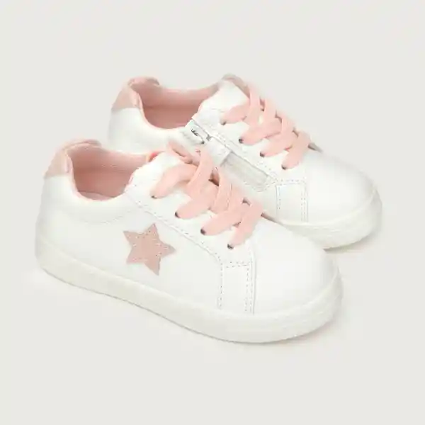 Zapatillas Urbana Estrella Niña Blanco Talla 22 Opaline