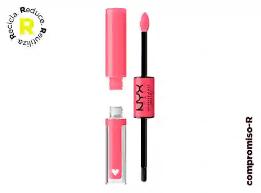 Nyx Professional Makeup Labial Shine Loud Pigmen Moving up