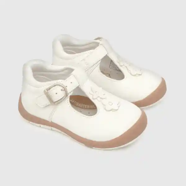 Reina de Niña Flores Blanco/White Talla 26 Colloky