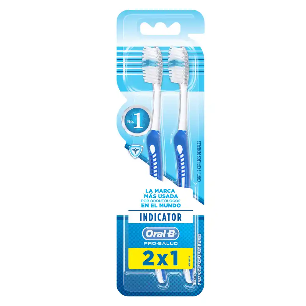 Oral-B Cepillo Dental Indicator Antibacterial 2 x 1