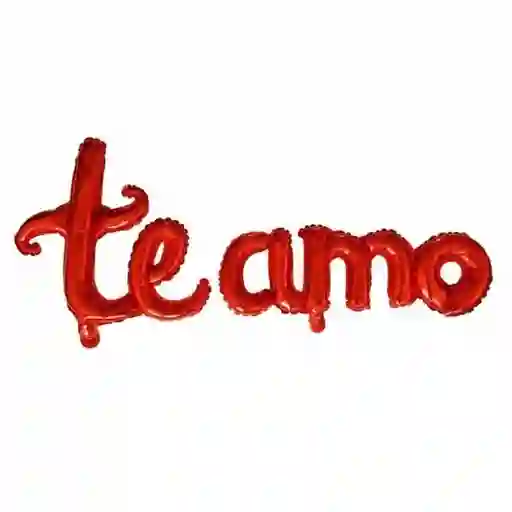 Globo Letras 'Te Amo '' Cursivo