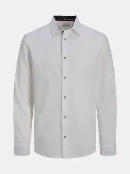 Jack & Jones Camisa Manga Larga Blanco S 12270088