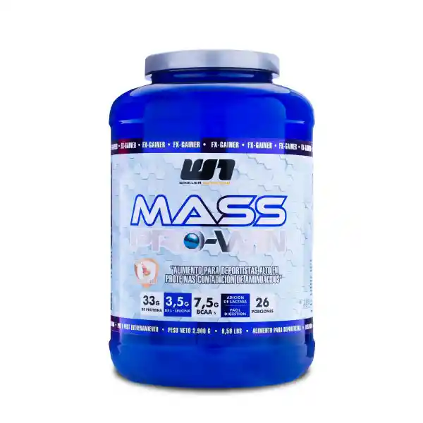 W1 Alimento Para Deportista Mass Pro-Win Dulce de Leche