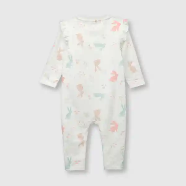 Entero Conejitos de Bebé Niña Off White Talla 6M Colloky