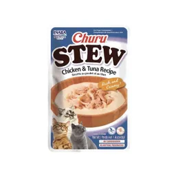 Inaba Churu Alimento Húmedo Stew Chicken & Tuna Gato