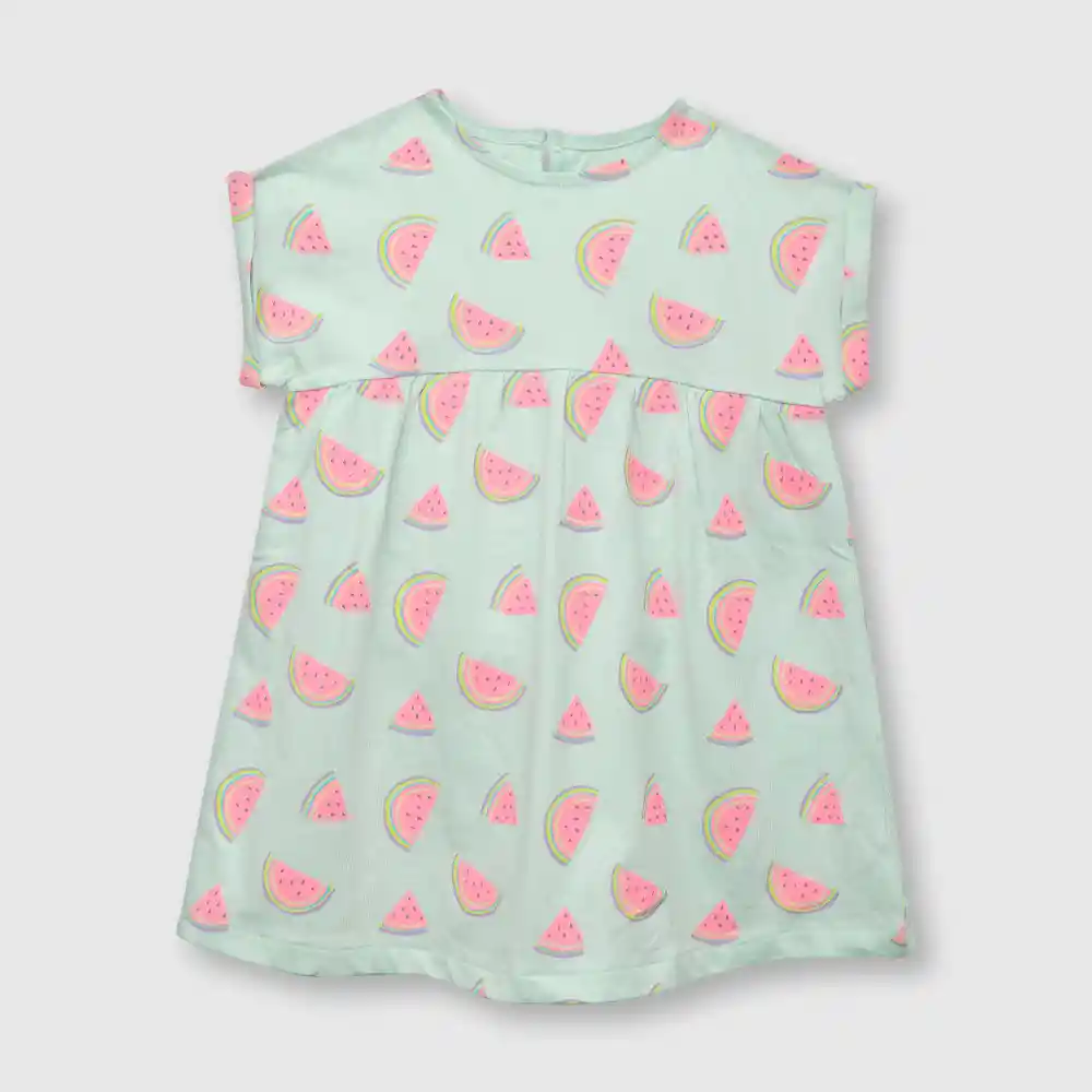 Vestido Estampado De Bebé Niña Calipso Talla 3/6m