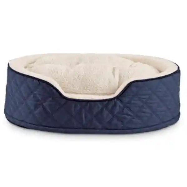 Harmony Cama Redonda Bordes Elevados Ortopédica  Azul