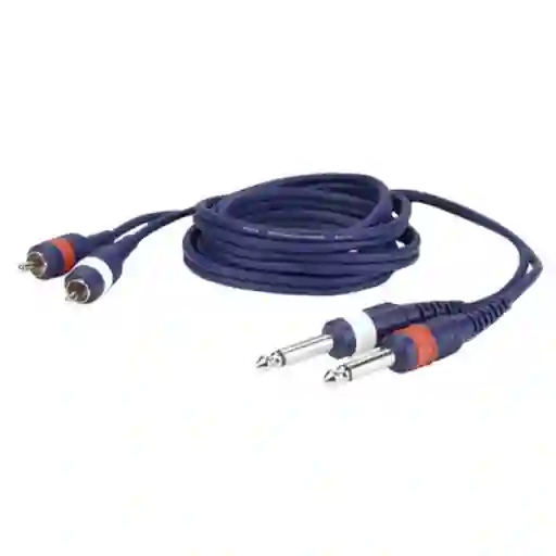 Cable Audio 2rca a 2 Plug Mono Dap