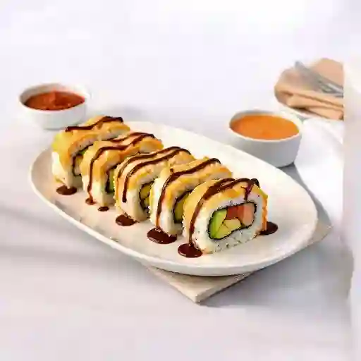 Rollo Palta Pollo en Salsa Huancaína