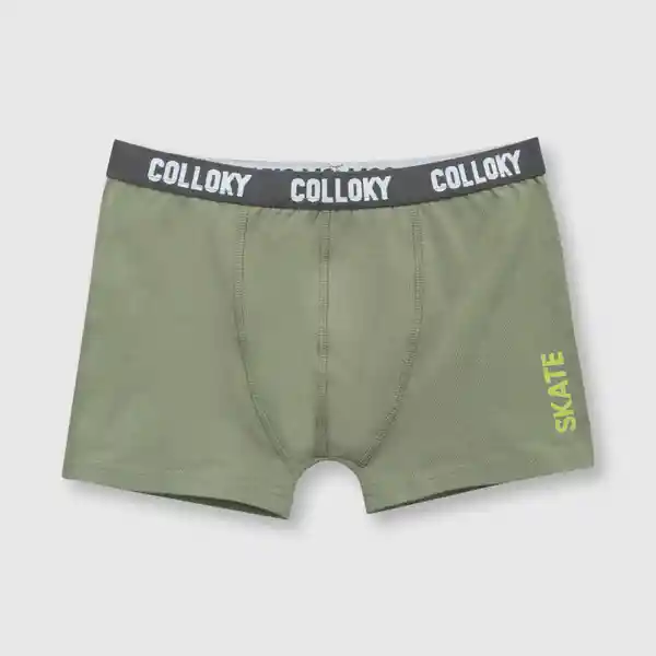 Pack Boxer de Niño Estampado Green Verde Talla 2A Colloky