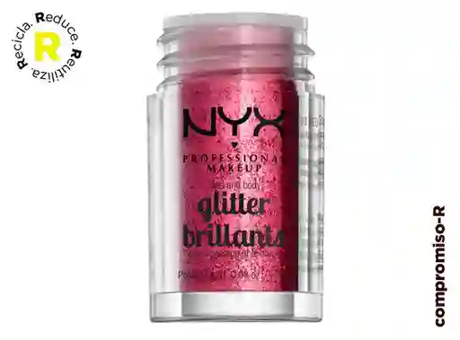 Nyx Professional Makeup Glitter Face Body Red