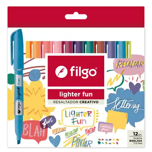 Resaltador Filgo Lighter Fun X12 Uni