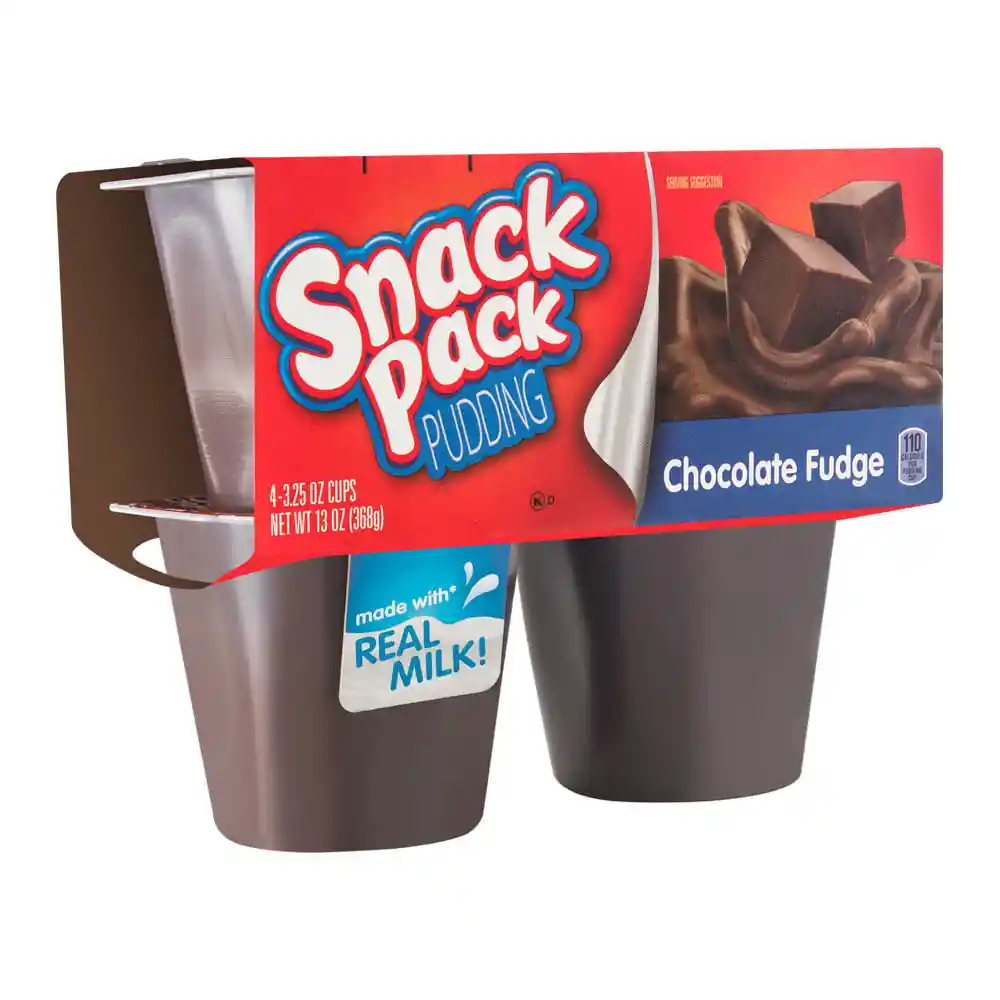 Pack flan chocolate Snack Pack 4 unid. 92 g c/u