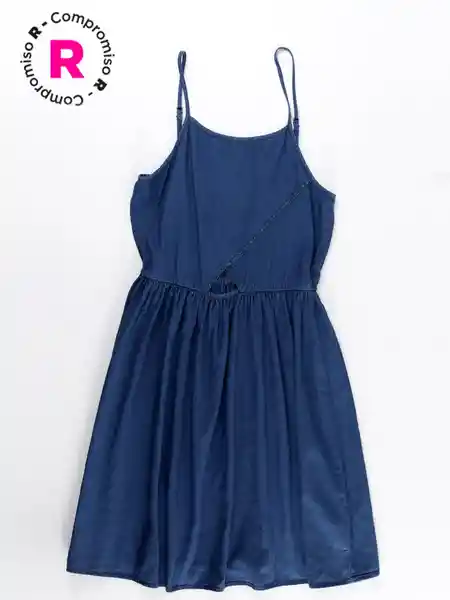 M6T Vestido Ct Denimcut Nn Azul 12 V26