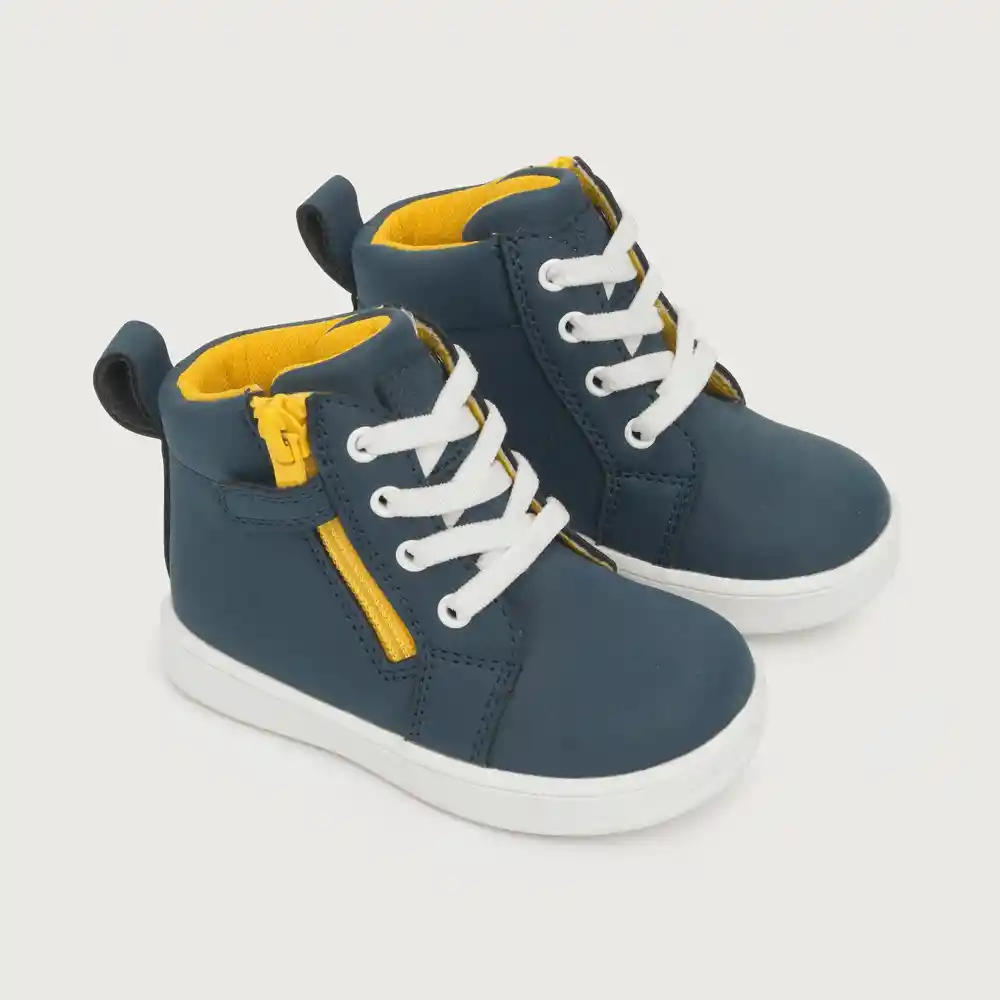 Zapatillas Urbana Agujetas Niño Azul Talla 19